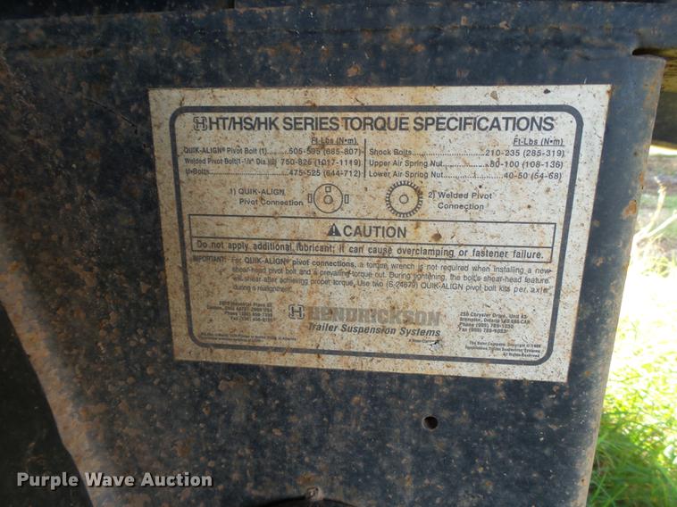 image for item BJ9947 2007 Doonan 532DC12L drop deck oilfield trailer