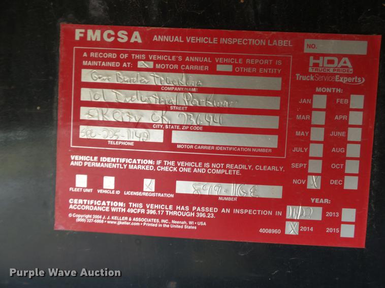 image for item BJ9947 2007 Doonan 532DC12L drop deck oilfield trailer