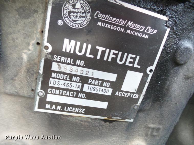 image for item DA2418 1972 military semi truck