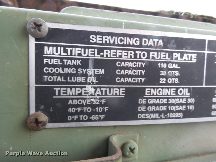 image for item DA2418 1972 military semi truck