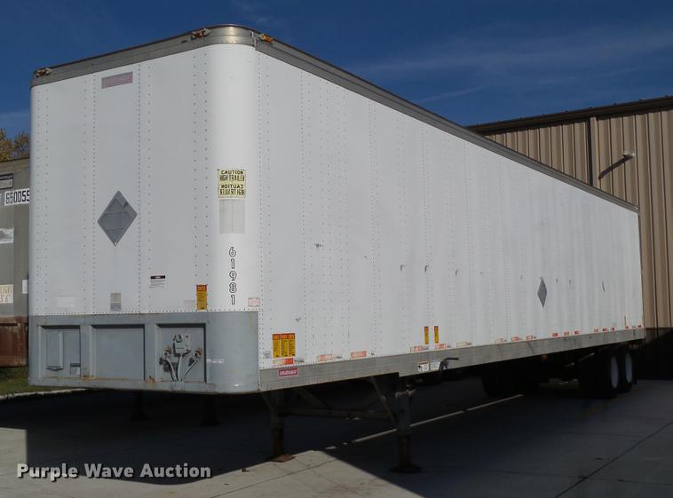 image for item DH9452 1996 Fruehauf FBLP-9 dry van trailer