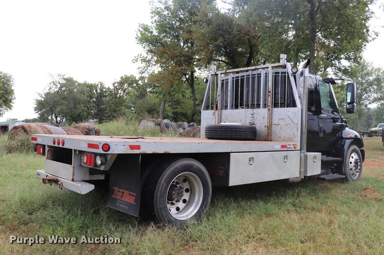 image for item ED9505 2008 International DuraStar 4300 Ext. Cab flatbed truck