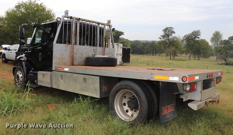image for item ED9505 2008 International DuraStar 4300 Ext. Cab flatbed truck