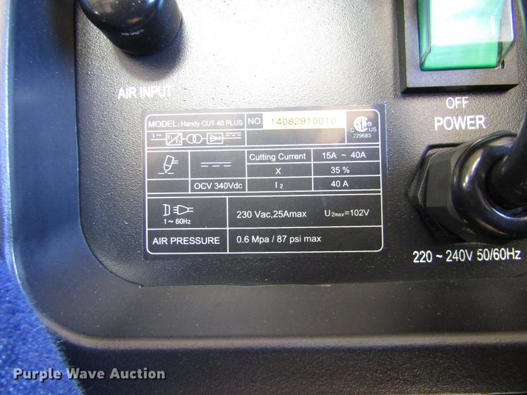 image for item AZ9381 Handy Cut 40 Plus plasma cutter