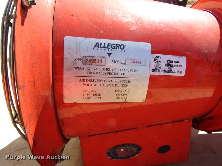 image for item AZ9382 (2) Allegro 9514-25 exhausters