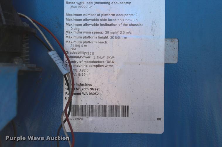 image for item BE9426 2006 Genie Z-30/20N boom lift