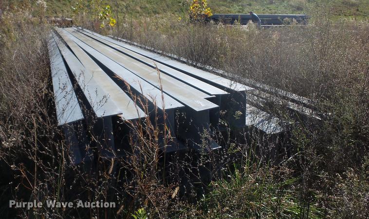 image for item BV9189 Approximately 28 galvanized I-beam breakaway posts