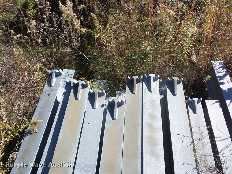 image for item BV9189 Approximately 28 galvanized I-beam breakaway posts