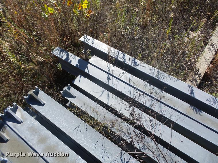 image for item BV9189 Approximately 28 galvanized I-beam breakaway posts