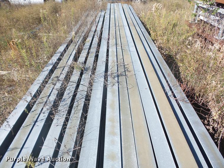 image for item BV9189 Approximately 28 galvanized I-beam breakaway posts