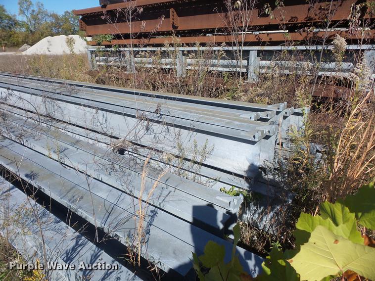 image for item BV9189 Approximately 28 galvanized I-beam breakaway posts