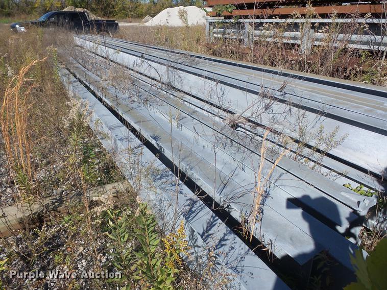 image for item BV9189 Approximately 28 galvanized I-beam breakaway posts