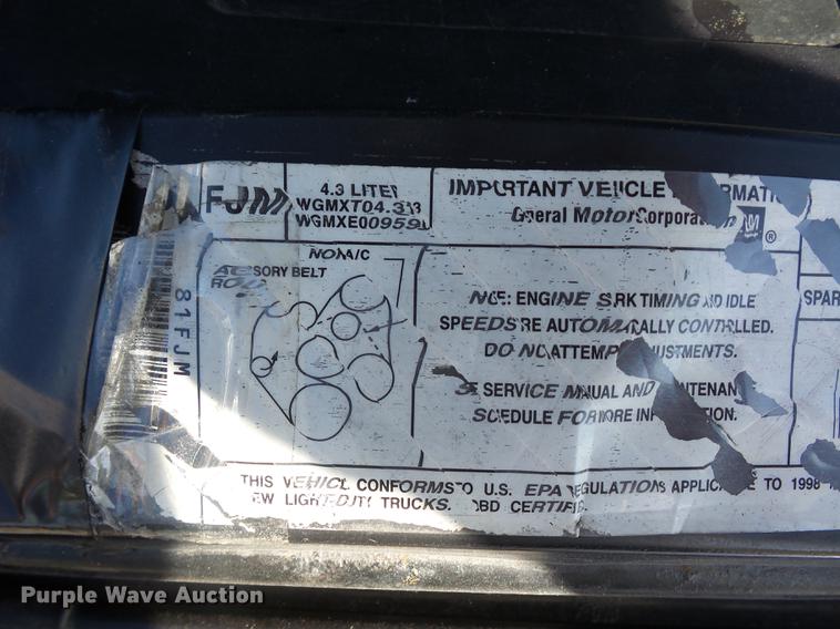 image for item DA0890 1998 Chevrolet Blazer SUV