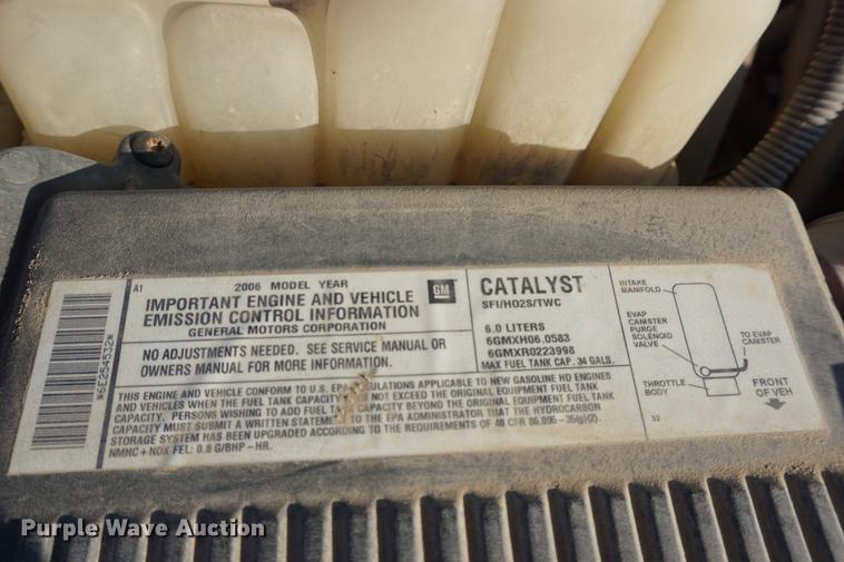 image for item DA1405 2006 Chevrolet Silverado 2500HD pickup truck