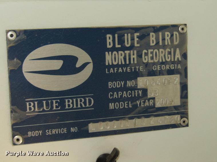 image for item DA3208 2005 Blue Bird Vision CV 6000S school bus