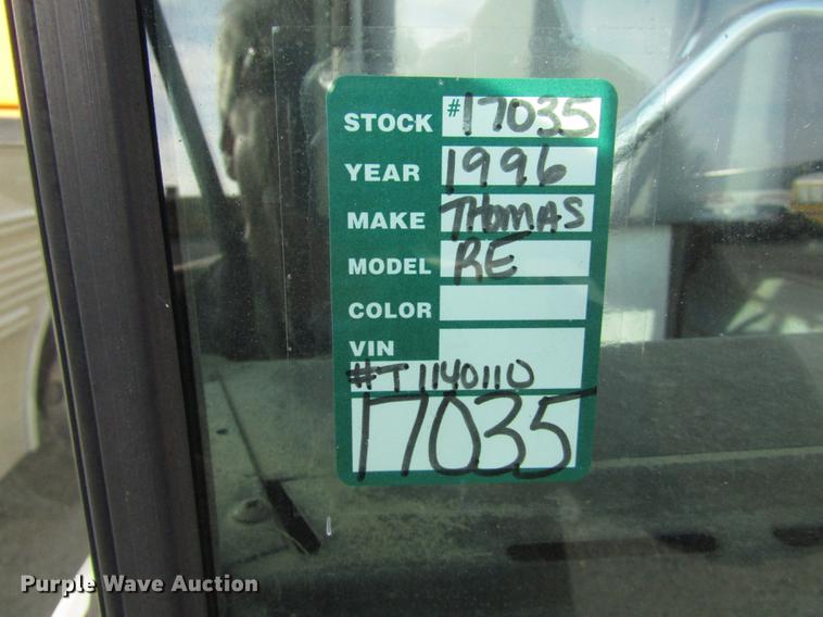 image for item DA3234 1996 Thomas Saf-T-Liner ER school bus