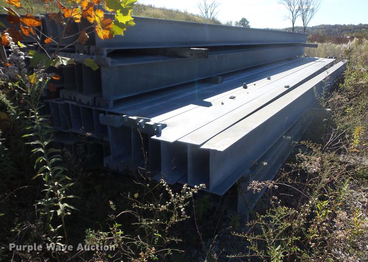 image for item DA6500 Approximately 91 galvanized I-beam breakaway posts