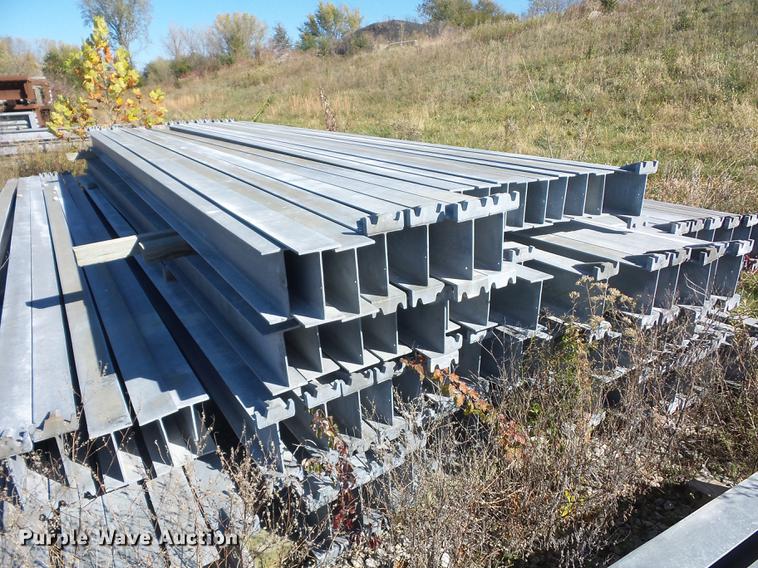 image for item DA6500 Approximately 91 galvanized I-beam breakaway posts
