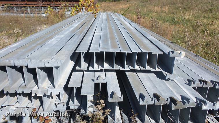 image for item DA6500 Approximately 91 galvanized I-beam breakaway posts