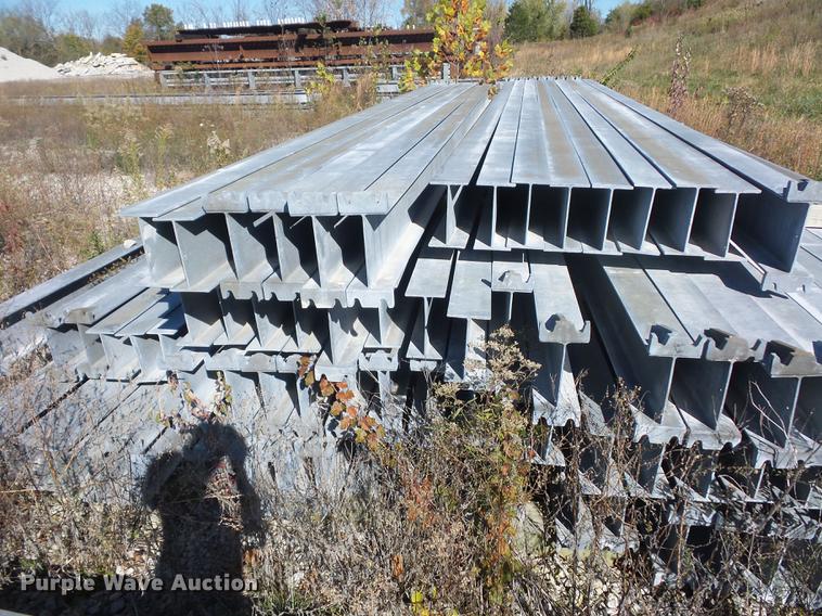 image for item DA6500 Approximately 91 galvanized I-beam breakaway posts