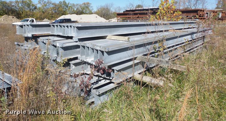 image for item DA6500 Approximately 91 galvanized I-beam breakaway posts