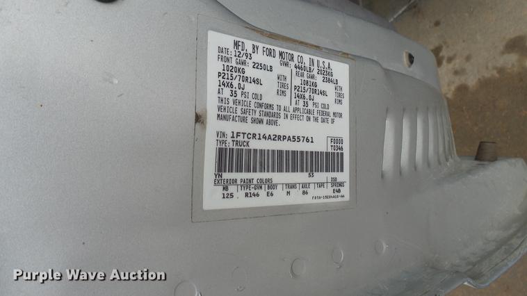 image for item DB3457 1994 Ford Ranger SuperCab pickup truck