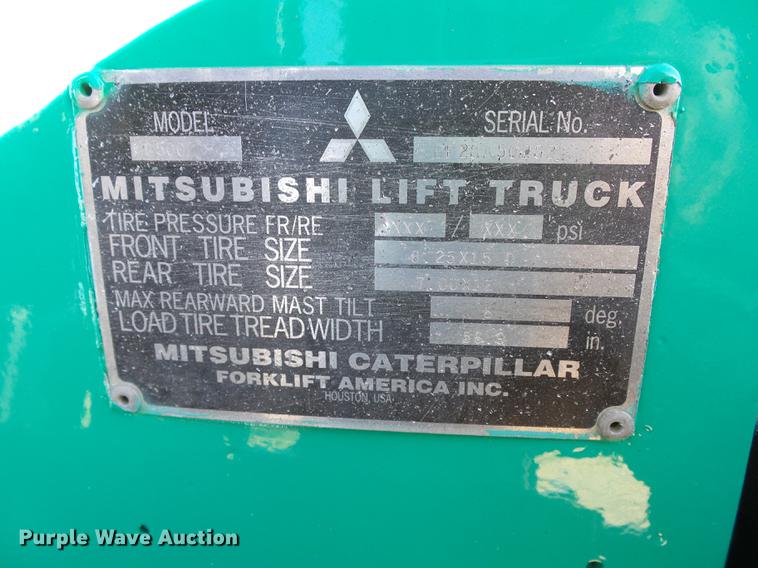 image for item DB4215 2001 Mitsubishi FD50C forklift