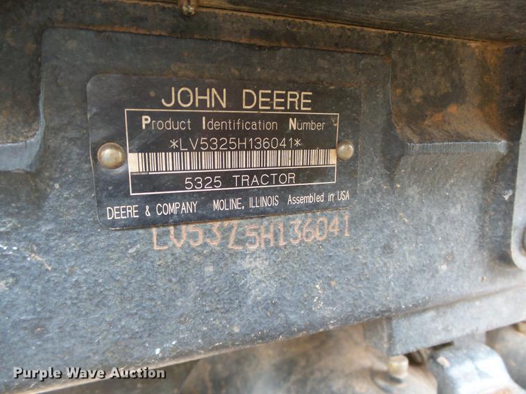 image for item DB4222 2005 John Deere 5325 MFWD tractor