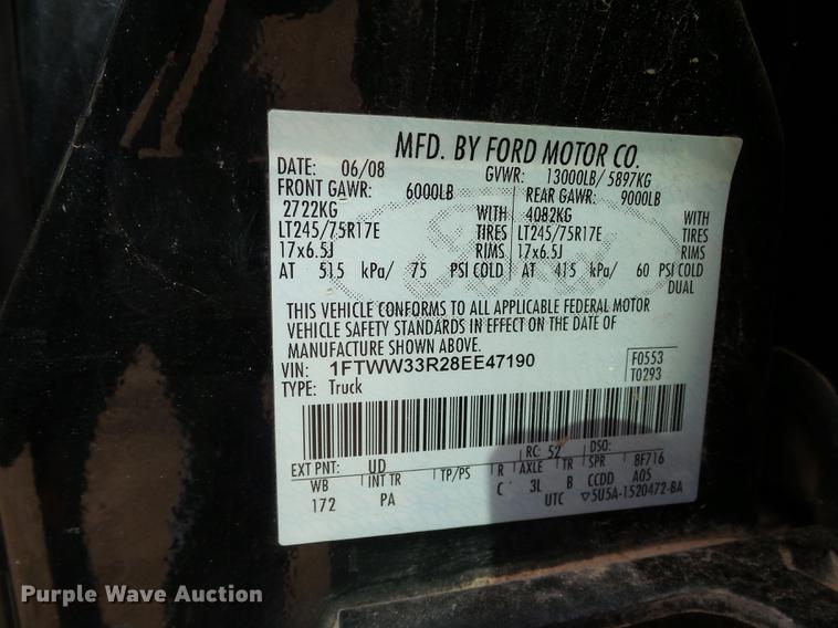 image for item DB4230 2008 Ford F350 Super Duty Crew Cab pickup truck