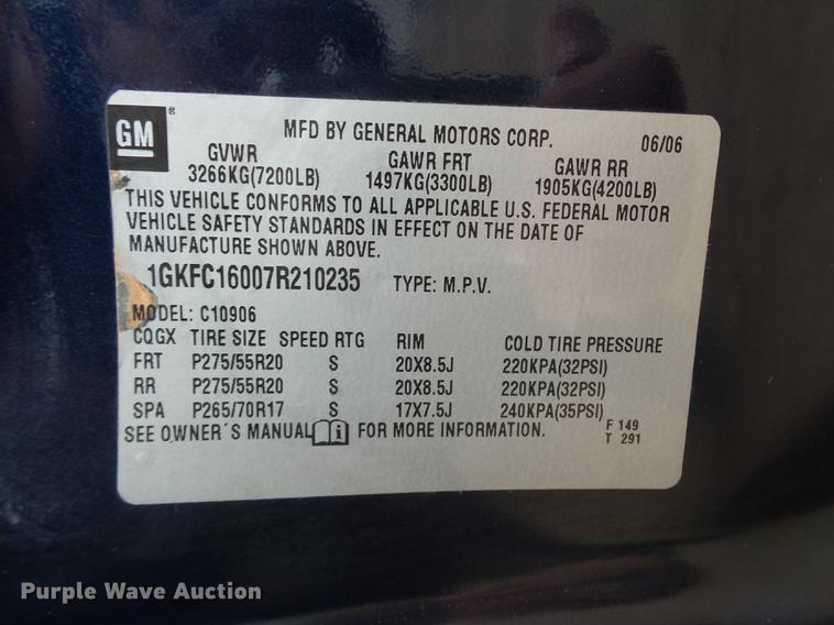 image for item DB4242 2007 GMC Yukon XL SLT SUV