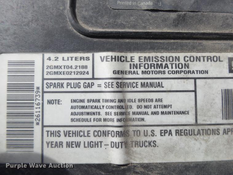 image for item DB7359 2002 Chevrolet TrailBlazer LT SUV