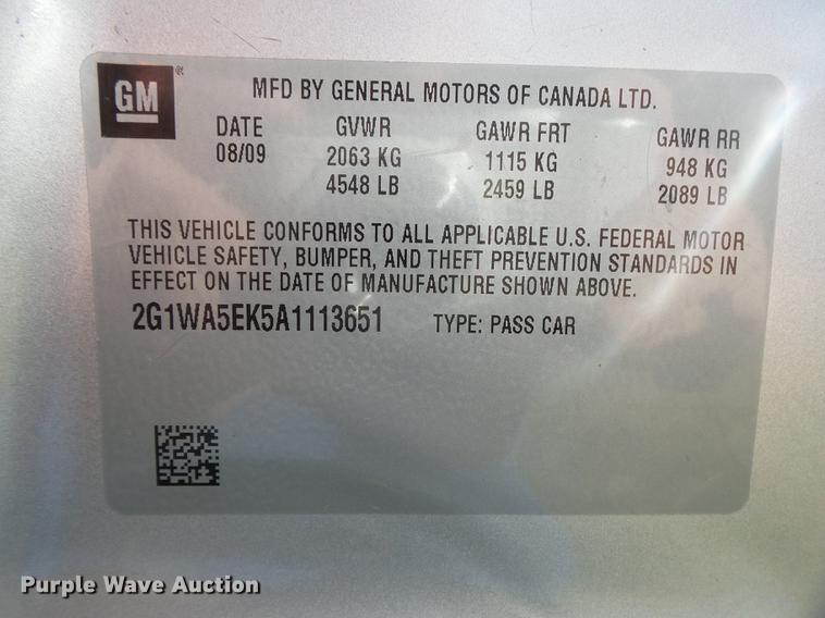 image for item DB7361 2010 Chevrolet Impala LS