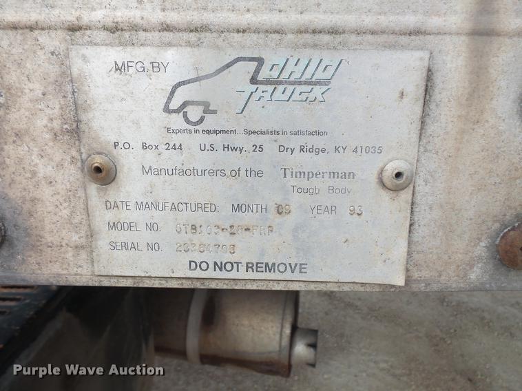 image for item DB8048 1993 GMC TopKick box truck