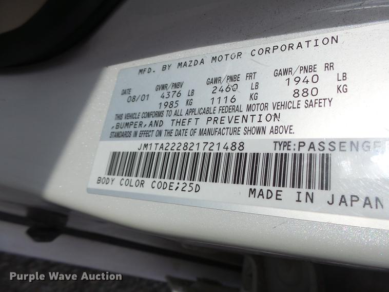 image for item DB9931 2002 Mazda Millenia