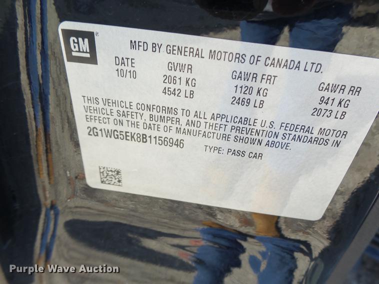 image for item DB9936 2011 Chevrolet Impala