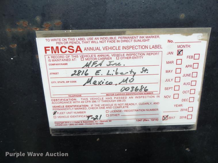 image for item DB9946 1997 Maxwell equipment trailer