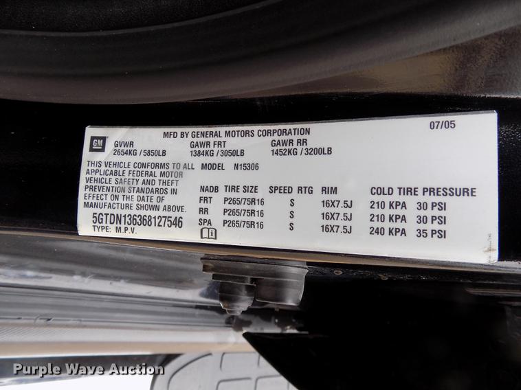 image for item DC4754 2006 Hummer H3 SUV