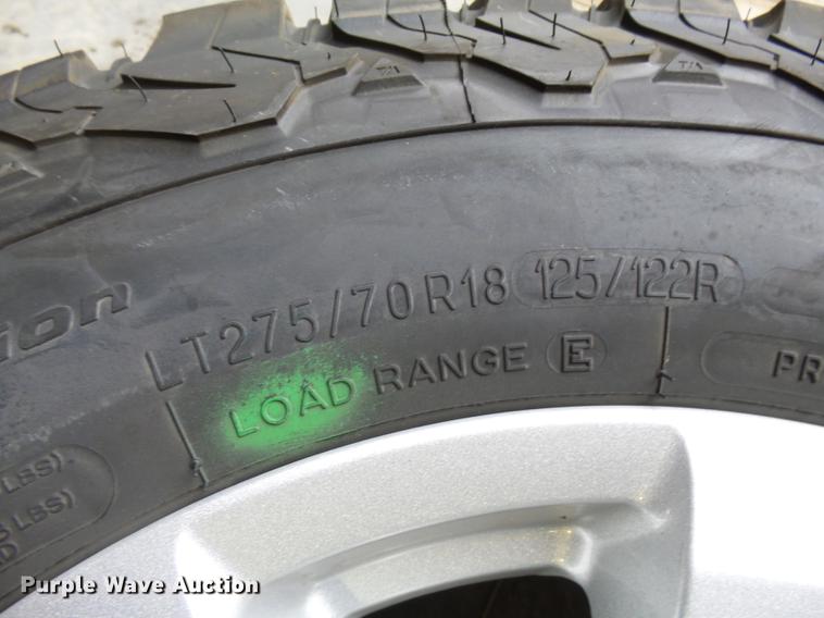image for item DC6413 (4) B.F. Goodrich All Terrain T/A LT275/80R18 tires