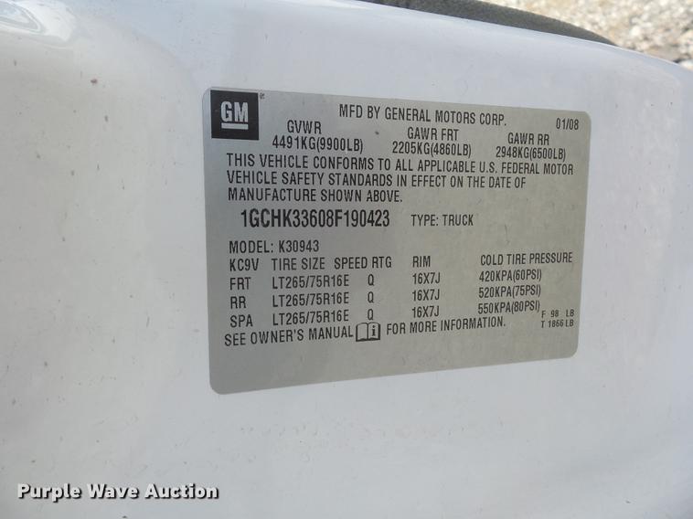 image for item DD9019 2008 Chevrolet Silverado 3500HD Crew Cab pickup truck