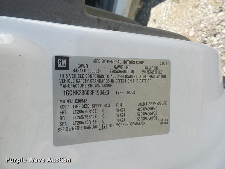 image for item DD9019 2008 Chevrolet Silverado 3500HD Crew Cab pickup truck