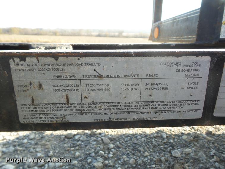 image for item DD9020 2009 Load Trail utility trailer