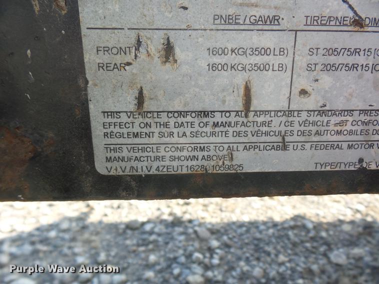 image for item DD9020 2009 Load Trail utility trailer