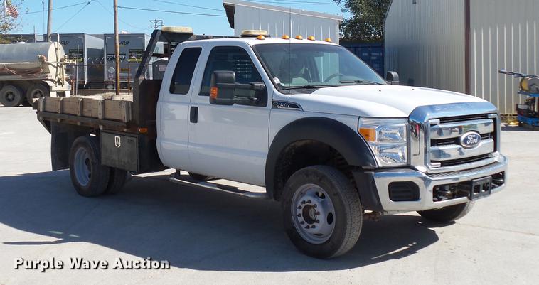 image for item DD9502 2011 Ford F450 Super Duty SuperCab flatbed truck