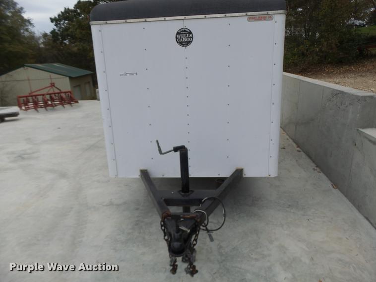 image for item DF9460 1991 Wells Cargo enclosed cargo trailer
