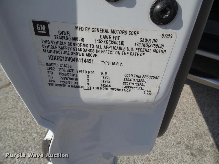 image for item DH9474 2004 GMC Yukon SUV