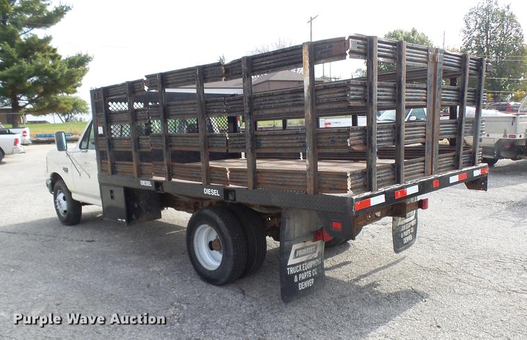 image for item DP9622 1995 Ford F350 flatbed pickup truck