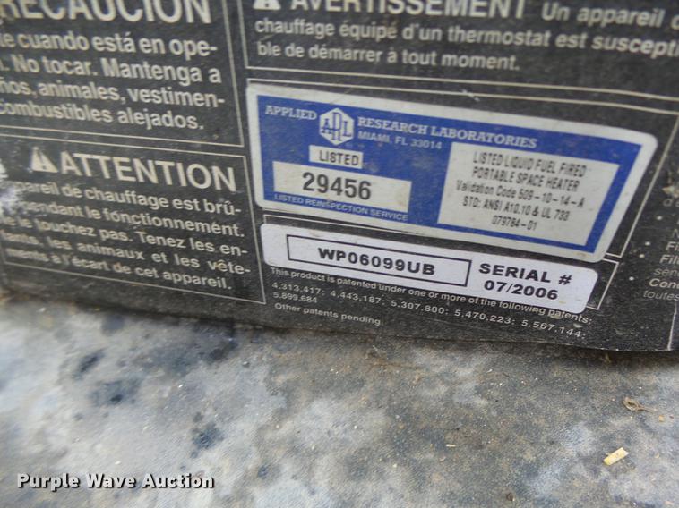 image for item DT9948 2006 Master 170T heater