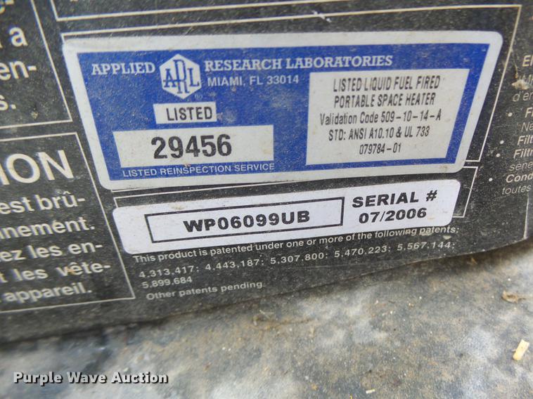 image for item DT9948 2006 Master 170T heater