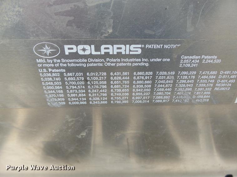 image for item DT9952 2010 Polaris RMK 800 snow mobile