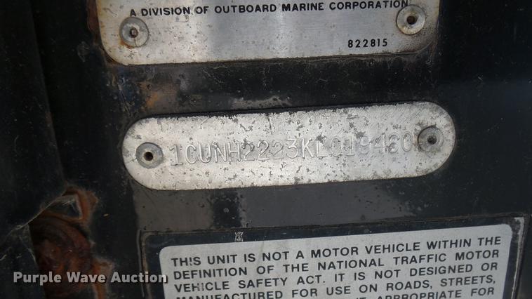 image for item DV9016 1989 Cushman utility vehicle